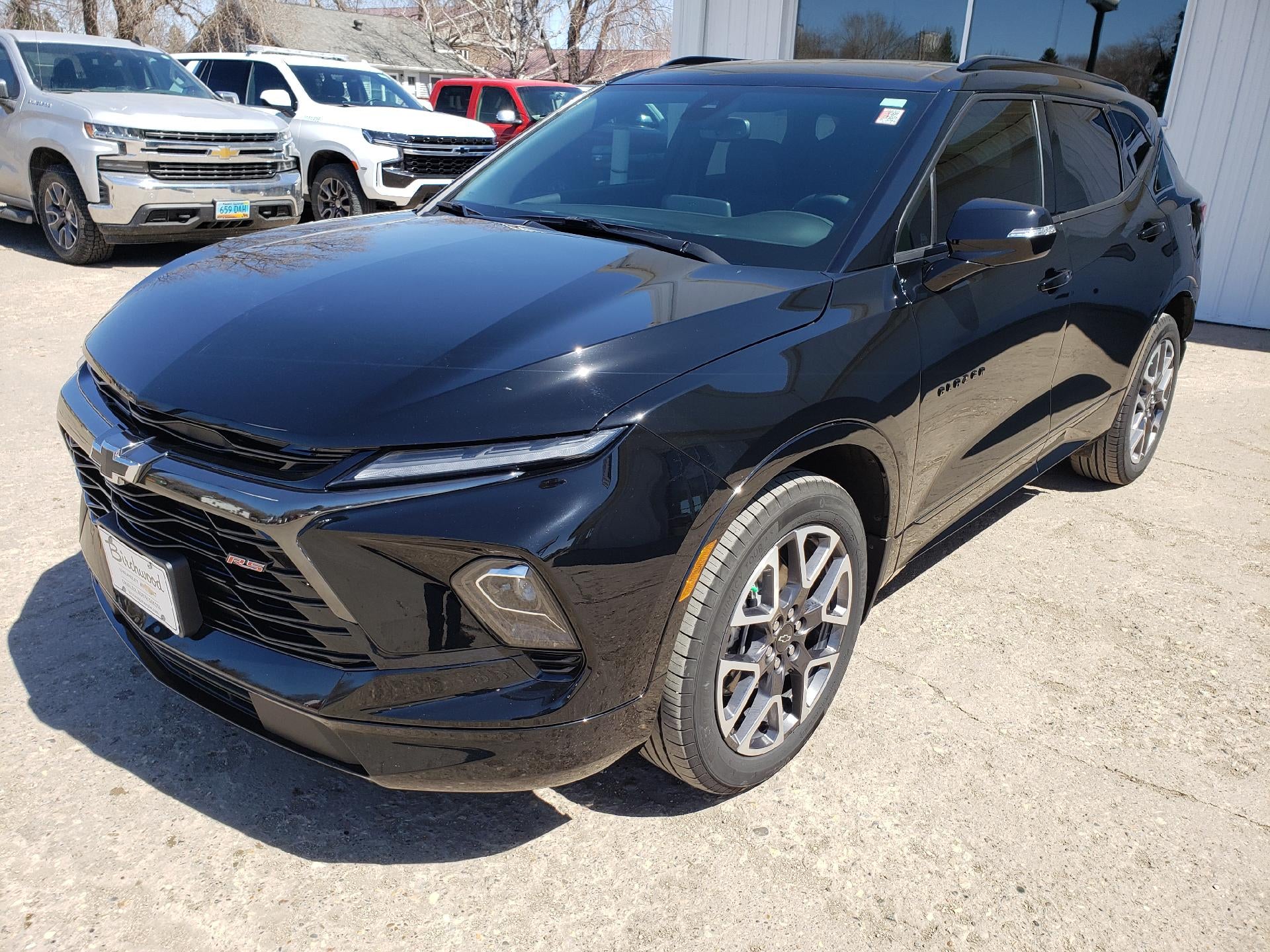 2025 Chevrolet Blazer RS AWD in Black — front three-quarter view
